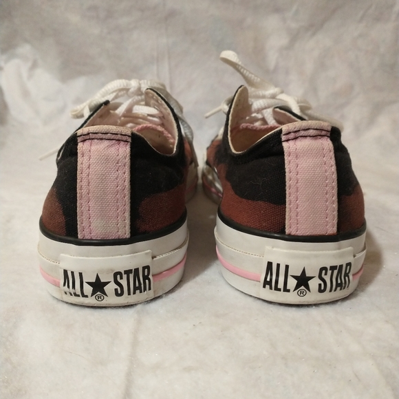 Converse All Star Sneaker Shoes Size 5 Men's Women's 7 Lace Up Brown Pink Black - Picture 4 of 11